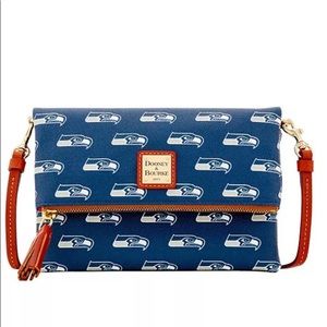Dooney & Bourke fold over SEAHAWKS crossbody bag NWT